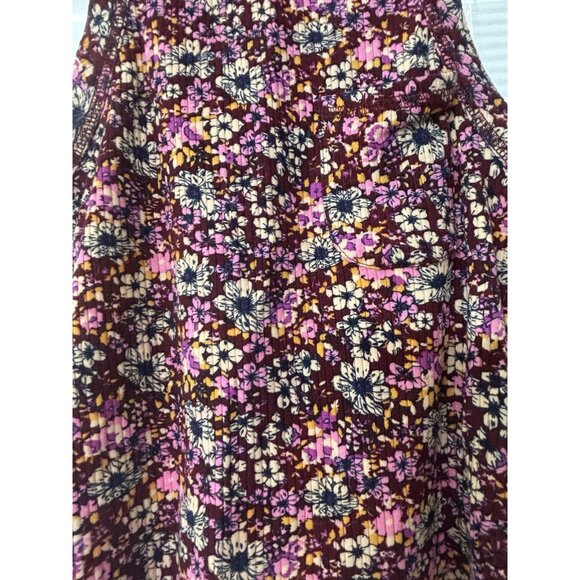 Free People Faded Garden Multicolor Tank Top, Size Large, Bodycon Boho Fitted - Picture 3 of 4